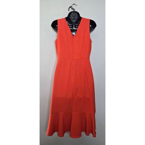 Banana Republic Women's Dress Size 6 Sleeveless Ruffle Hem V-Neck - Picture 5 of 8